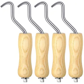 Gfa-therwen-385 Therwen 4 Pieces Wire Twister With Wooden Handle Concrete Tie Tool Hand