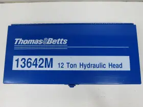297-15878 Thomas & Betts And 13642m 12 Ton Hydraulic Crimping Head - Steel Carrying Case Only