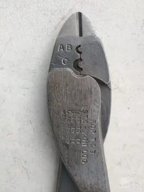 Wt-111-m Thomas & Betts Wt110m Vtg And Co Crimper Nj Sta-kon Lug A-b-c Cutters Made In Usa