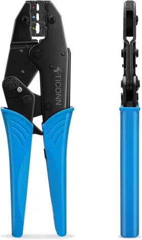 4hk5 Ticonn 313045416485 Crimping Tool For Heat Shrink Connectors - Ratcheting Wire Crimper Crim