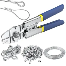 Tgd015 Toogond 164ft Wire Rope Crimping Tool Kit Fishing With 304 Stainless S