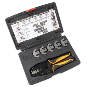 Tool Guy Republic 637801196566 Terminal Ratcheting Crimping Includes 6 Quick Change Dies