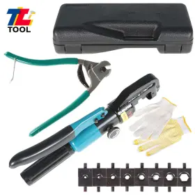 Tl3929884 Tool Library Yqk-70 6mt Hydraulic Wire Terminal Cable Crimper With 9 Dies And Cutters