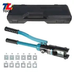 Tl3930548 Tool Library Yqk-300 16mt Hydraulic Wire Terminal Crimper Battery Cable Lug Crimping With 13dies
