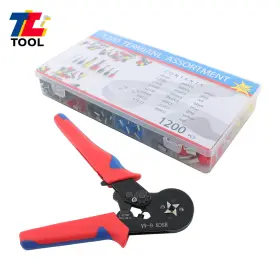 Tl6427188 Tool Library Awg 23-7 Ferrule Crimping Kit Self-adjustable Ferrel Crimper With 1200pcs