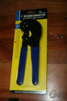 Dl-806h Toolmart 9 Inch Coax Cable Hex Crimping Tool Rg59 Rg62 Rg6 New