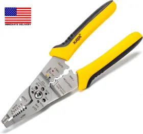 2f-ipk3-dbyr Tools Wire Stripper Tool For Electricians Professional 8 Inch Stripping Crimping
