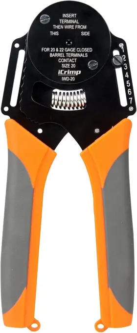Iwd-20 Tools Icrimp Closed Barrel Crimper 4 Way Indents 8 Impressions For Deutsch Solid Conta