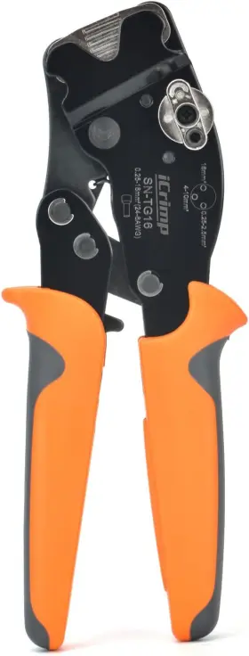 Sn-tg16 Tools Icrimp Square Ratchet Crimper For End Sleeves And Ferrules Awg 24-6