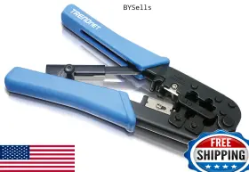 B0000azk4g Trendnet Tc-ct68 Crimping Tool Crimp/cut/strip Ethernet And Telephone Cables