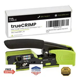 B0d4fglb4y True Cable Truecable All-in-one Pass Through Rj45 Crimp Tool - Ethernet Crimper Cutter