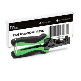 Rg6comp True Cable Truecable F Connector Compression Tool Adjustable For Rg6 Rg 6 Quad Shield And Rg5