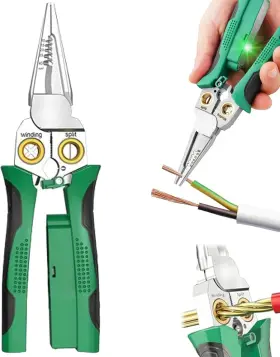Trygyy 705353842283 8 In 1 Wire Stripper With Voltage Tester Multi-function Electric Stripping