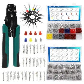 Tyj 085353216636 812pcs Pin Connector Kit With Crimping Pliers - Terminal 1/1.5/1.8/2/2.2/