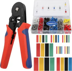Tyj 797387105212 Ferrule Crimping Tool Kit - Wire Crimper With 1800pcs Ferrules End