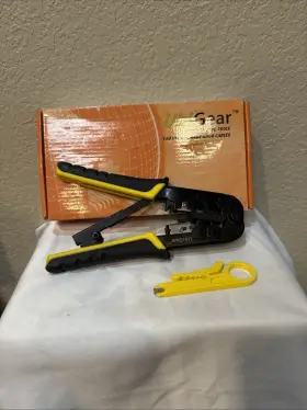 Ubigear 791090110006 Hand Crimper 8 In Tool And Workshop Equipment Black Yellow Handle