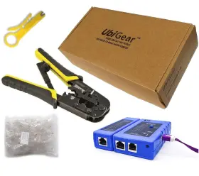 Untk005 Ubigear Network/phone Cable Tester Rj11/rj12/rj45 Network Crimper Rj45 Ca
