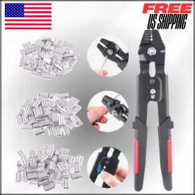 G-781 Unbrnaded Wire Rope Crimping Tool Up To 2.2mm Swager Crimper Fishing