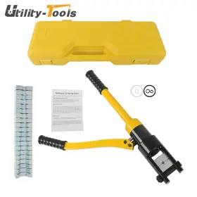 Ut1370064 Utility-tools 16 Mt Hydraulic Crimper Crimping Tool With 11 Dies Battery Cable Lug Terminal