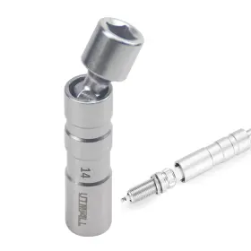 Ut2017032101 Utmall Thin Wall Universal Joint 14mm Spark Plug Socket Magnetic Removal Tool White