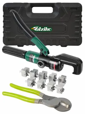 Utziko 742686491535 Hydraulic Cable Lug Crimper 10 Us Ton 12 Awg To 00 2/0 Electrical Te
