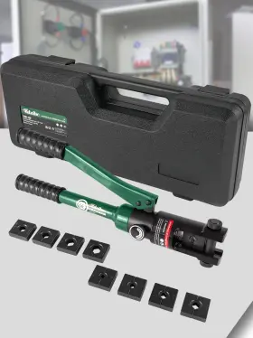 B09y8fjpb9 Utziko Hydraulic Crimping Tool 12t 8-4/0 Awg With 9 Dies For Battery Cable