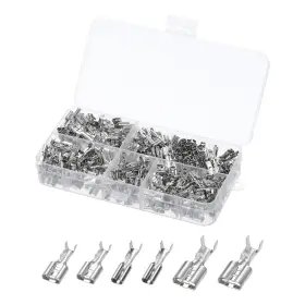 Uxcell 640283675719 500pcs Spade Terminals Open Barrel Wire Cable Connector Assortment
