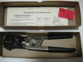 T1710 Vaco Ratcheting Crimp Tool Good Working Condition Instructions And Box