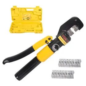 Vaidpro 942097765148 10 Ton Hydraulic Crimping Tool Range 12 Awg-2/0 Awg Crimper With