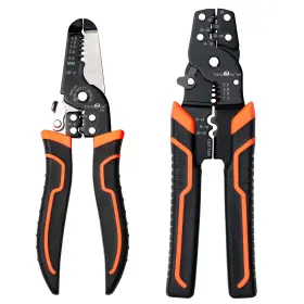 Vanjoin 738786769575 Wire Stripper Crimper Pliers Set For Awg 10-22 2 Pcs Stripping Crimping