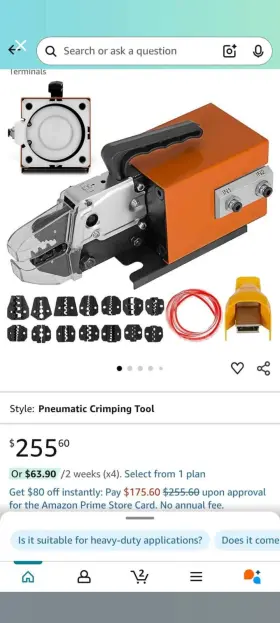 Yjjam-10qddzp15jtv0 Vevor Crimper Tools Professional Open Barrel Crimping Tool 22-10 Awg Weatherpack