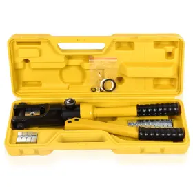 Hond0069c0010 Vicbas 12t Hydraulic Crimper Crimping Tool Wire Battery Cable Lug Terminal With 8 Dies