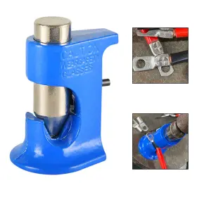E301-e025-blue Vipjq Battery Hammer Crimper Copper Cable Lug Tool Kit Wire 16 To 4/0