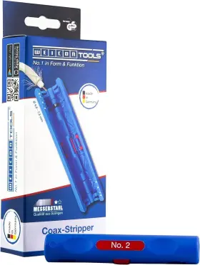 Weicon 107798381915 Coax Stripper No. 2 For Common Coaxial Cables Dismantling Plier Sat And