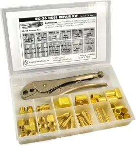 Rk-26 Welders Mall 747252048977 Superior 1/4 Inch Hose Repair Kit Western With C-5 Crimping Tool