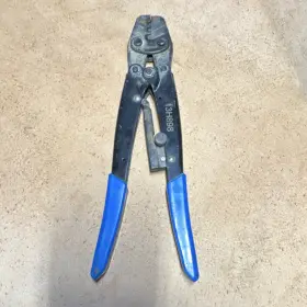 13h898 Westward Hand Crimper Wire Terminal Crimping Tool With Blue Sheath