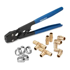 Wmaxpfit 709680433008 Pex Cinch Clamp Tool Fitting Kit Crimping For Stainless Stee