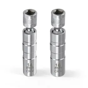 Wo-255-spkt Wogomz 14mm And 16mm Spark Plug Socket 3/8-inch Drive 12 Points 1mm Thin Wall P