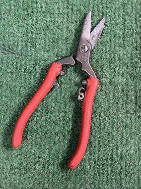 86cg Xcelite Vintage No. Electronics Snips Red Rubber Handles