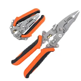 Xhcliufb 748743791228 Professional 8-inch Wire Stripper/wire Crimping Tool 8-16 Awg Cutter W