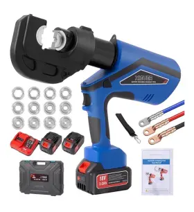 Bd-400 Xieuer Electric Hydraulic Crimping Tool Kit 2pcs Lithium Battery 12 Dies