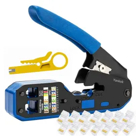 Rj11 Yankok 165439941783 Rj45 Rj12 Modular Crimper For Cat5/5e Cat6 Standard Network Connectors S