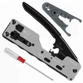 Rj11 Yankok 165439941790 Cat5 Cat6 Cat7 Modular Crimper For Shielded And Unshielded Rj45 Rj12 N