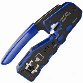 Yknt-ptc-sp670 Yankok Rj45 Pass Through Crimper For Cat5 Cat5e Cat6 Network Connectors Cat6a Cat7 Sh