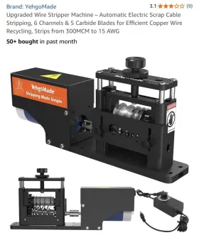 Yx-mdbxq-2.0 Yehgomade Upgraded Wire Stripper Machine Automatic Electric Scrap Cable Stripping