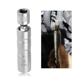 Ygdmd Sai-1703 16mm 5/8 Inch Spark Plug Socket With 3/8 Drive 12 Points Magnetic Too