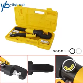 Yi69489t Yibei-tech 5 Pcs Hydraulic Crimper 6 Mt Wire Battery Cable Lug Terminal With 8 Dies