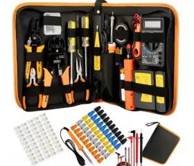 Yichuhaoxi 313111461418 106-piece Professional Network Crimper Tool Kit Cat5e Cat6 Rj45 Ethernet Tester