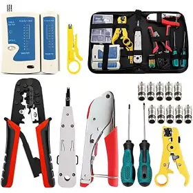 Yichuhaoxi 445028072081 9-piece Professional Network Tool Kit With Coaxial Crimper Cable Stripper Punch