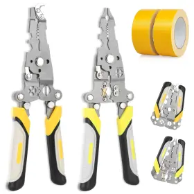 Yijintuo Yt-bxq-18 2-pack 18 In 1 Foldable Wire Stripper Tool Kit Multipurpose Hand For St